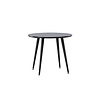 ebuy24 Plaza eetkamertafel voor kinderen Ø60 cm zwart.