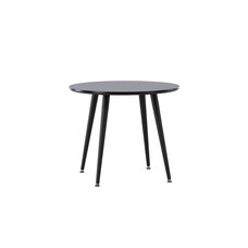 ebuy24 Plaza eetkamertafel voor kinderen Ø60 cm zwart.