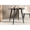 ebuy24 Plaza eetkamertafel voor kinderen Ø60 cm zwart.