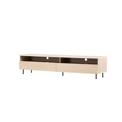 ebuy24 Navarra TV-meubel 2 laden, 2 planken whitewash.