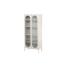 ebuy24 Lima vitrinekast 2 deuren beige.