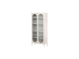 ebuy24 Lima vitrinekast 2 deuren beige.