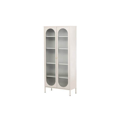 ebuy24 Lima vitrinekast 2 deuren beige.