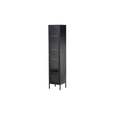 ebuy24 Cali vitrinekast 1 deur zwart.