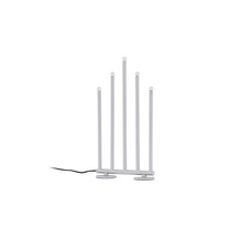 ebuy24 Björnfjället adventskandelaar elektrisch 5 lichten zilverkleurig.