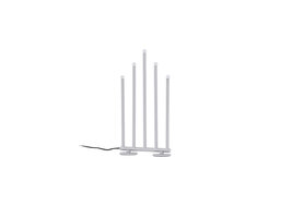 ebuy24 Björnfjället adventskandelaar elektrisch 5 lichten zilverkleurig.