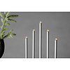 ebuy24 Björnfjället adventskandelaar elektrisch 5 lichten zilverkleurig.