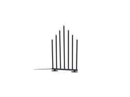 ebuy24 Björnfjället adventskandelaar elektrisch 7 lichten zwart.