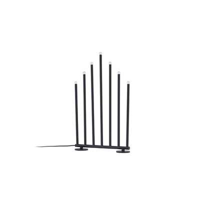 ebuy24 Björnfjället adventskandelaar elektrisch 7 lichten zwart.