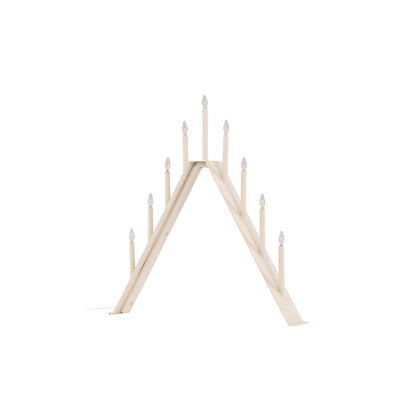 ebuy24 Åre adventskandelaar elektrisch 9 lichten beige.