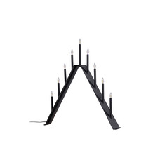 ebuy24 Åre adventskandelaar elektrisch 9 lichten zwart.