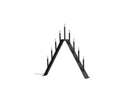 ebuy24 Åre adventskandelaar elektrisch 9 lichten zwart.