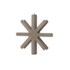 ebuy24 Säfsen kerstster met licht staal Ø80 cm hanglamp mocca.