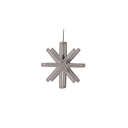 ebuy24 Säfsen kerstster met licht staal Ø40 cm hanglamp mocca.