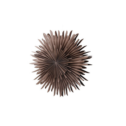 ebuy24 Sälen kerstster met licht papier Ø80 cm hanglamp bruin.