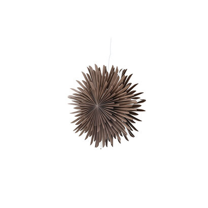 ebuy24 Sälen kerstster met licht papier Ø46 cm hanglamp bruin.