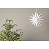 ebuy24 Lindvallen kerstster met licht papier Ø51 cm hanglamp wit.