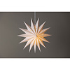 ebuy24 Lindvallen kerstster met licht papier Ø51 cm hanglamp wit.