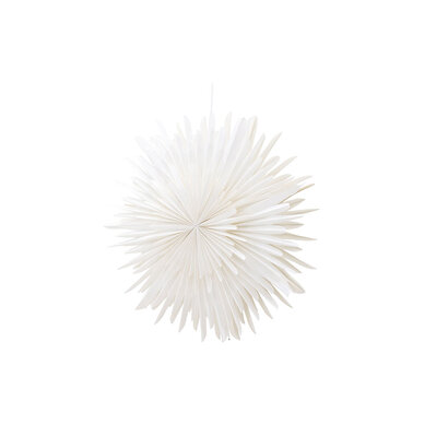 ebuy24 Sälen kerstster met licht papier Ø80 cm hanglamp wit.