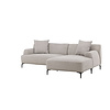 ebuy24 Viskan bank chaise longue bank rechtse lichtgrijs.