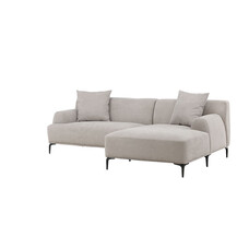 ebuy24 Viskan bank chaise longue bank rechtse lichtgrijs.