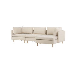 ebuy24 Zero bank chaise longue bank rechtse beige.