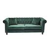 ebuy24 Velvet bank 3-zits velours groen.