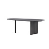 ebuy24 Grönvik eetkamertafel ovaal 100x220 cm zwart.