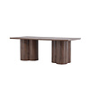 ebuy24 Olivia eetkamertafel 100x210 cm mocca.