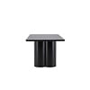 ebuy24 Olivia eetkamertafel 100x210 cm zwart.