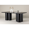 ebuy24 Olivia eetkamertafel 100x210 cm zwart.