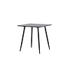 ebuy24 Polar eetkamertafel 75x75 cm zwart.