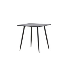 ebuy24 Polar eetkamertafel 75x75 cm zwart.