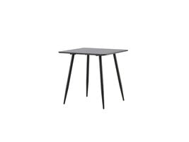 ebuy24 Polar eetkamertafel 75x75 cm zwart.