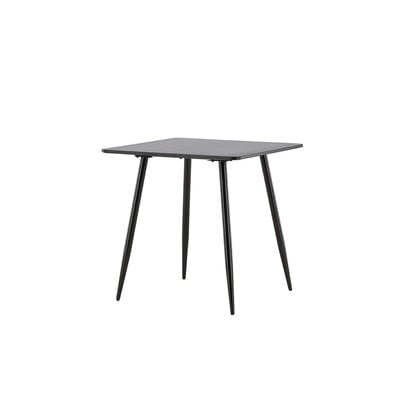 ebuy24 Polar eetkamertafel 75x75 cm zwart.