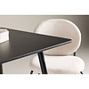 ebuy24 Polar eetkamertafel 75x75 cm zwart.