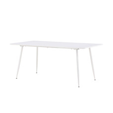 ebuy24 Silar eetkamertafel 90x180 cm wit.