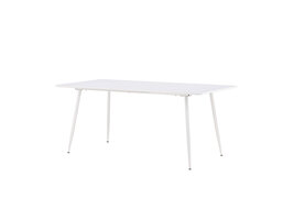 ebuy24 Silar eetkamertafel 90x180 cm wit.
