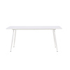 ebuy24 Silar eetkamertafel 90x180 cm wit.