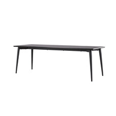 ebuy24 Ellis eetkamertafel 85x230 cm zwart.