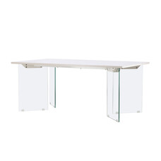 ebuy24 Ester eetkamertafel 90x180 cm lichtgrijs.