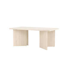 ebuy24 Bassholmen eetkamertafel 90x180 cm whitewash.