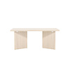 ebuy24 Bassholmen eetkamertafel 90x180 cm whitewash.