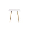 ebuy24 Polar eetkamertafel 80x80 cm wit.