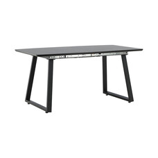 ebuy24 Inca eetkamertafel 85x160 cm zwart.
