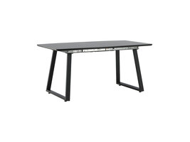 ebuy24 Inca eetkamertafel 85x160 cm zwart.