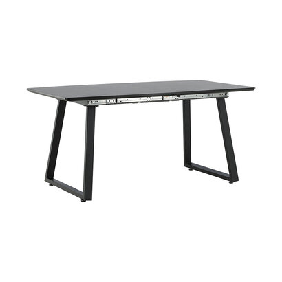 ebuy24 Inca eetkamertafel 85x160 cm zwart.