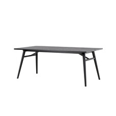 ebuy24 Sleek eetkamertafel 95x195 cm zwart.