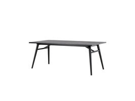ebuy24 Sleek eetkamertafel 95x195 cm zwart.