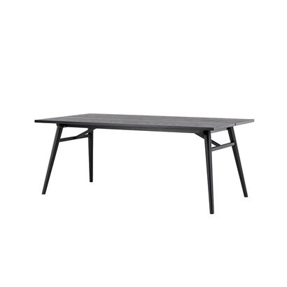 ebuy24 Sleek eetkamertafel 95x195 cm zwart.